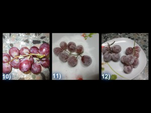 Torta all'uva con frutta ghiaccia 7